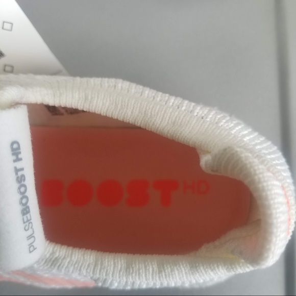 Adidas PulseBOOST HD White Peach Size 7.5 - Picture 4 of 6